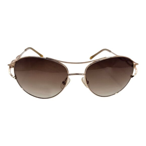 BCBG MAXAZRIA B810 Gold Tone Women Sunglasses L.125MM 59/16 Classic Retro - Picture 2 of 10